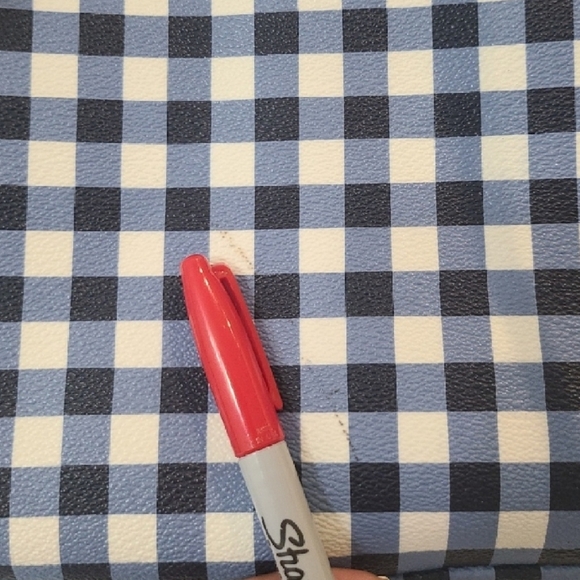 Kate Spade Navy and White Checkered Backpack - Picture 9 of 16